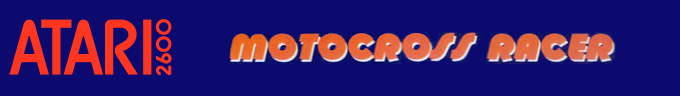 Motocross Racer logo for Atari 2600
